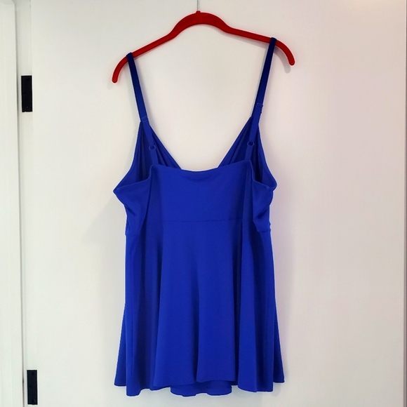 Torrid, Royal Blue Long Front Tank Top, Size 3 (3X in plus size) - Picture 2 of 3